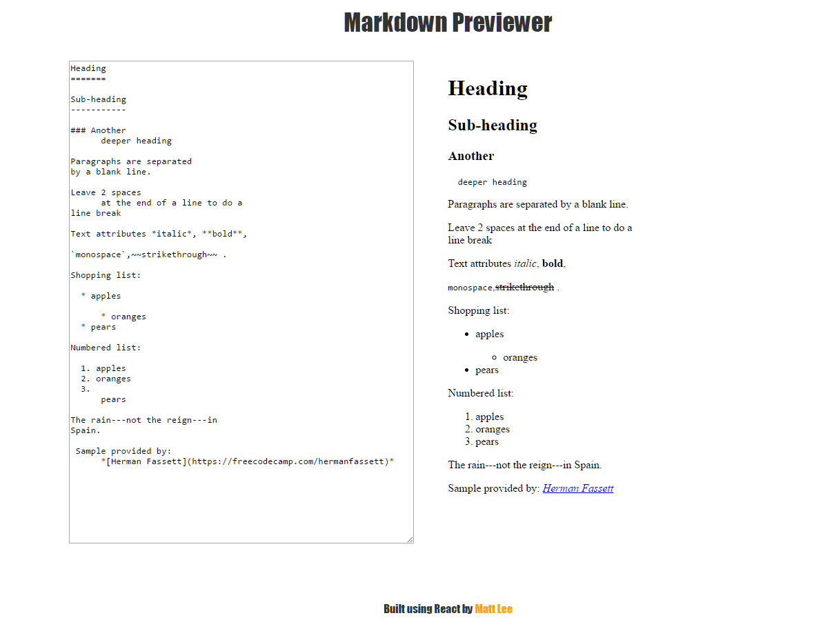 markdown preview markdown preview